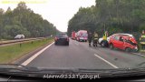 Wypadek drogowy na DK 86