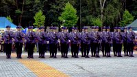 Na zdjęciu widoczna Kompania Honorowa Komendy Wojewódzkiej Policji w Katowicach.